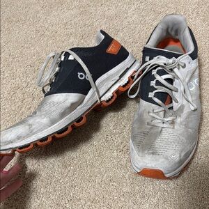 On Running Men's Black and White Shoes